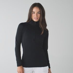 Lululemon Go The Distance 1/2 Zip in Black